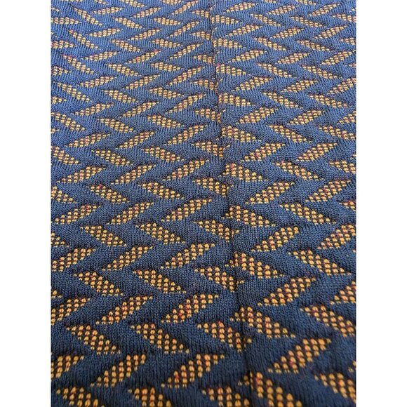 Anthropologie ElleJay Pants Womens Size 2 Blue Orange Textured Pattern Knit - Picture 8 of 13